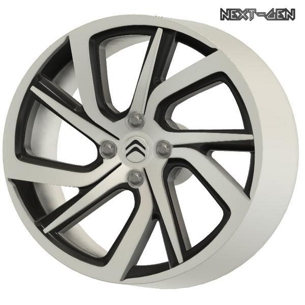 Next-Gen - Citroen DS-3 Rim - Real Rims For Scale Model Cars
