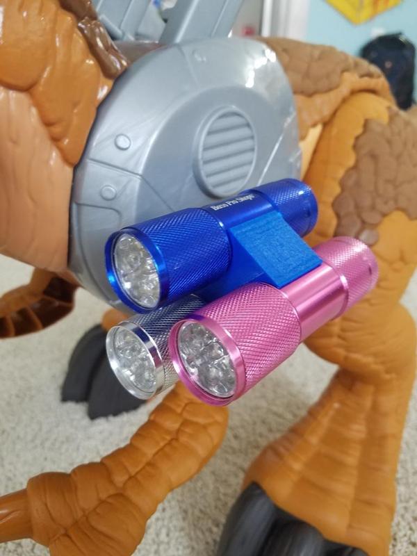 Imaginext toy 3x flashlight holder accessory