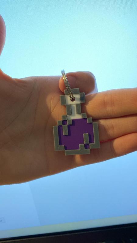 MINECRAFT Potion Keychain