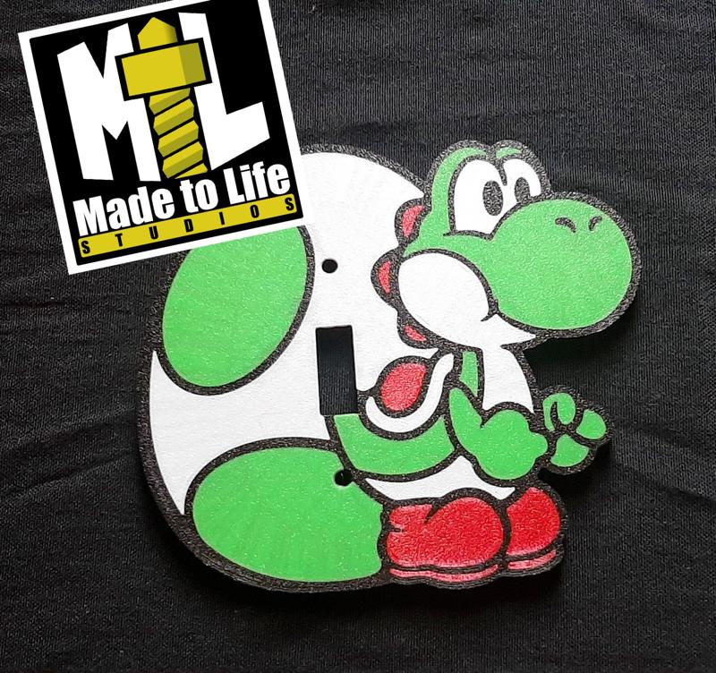 Great multi color 3d print for nintendo lovers, great way to decorate a room or complete a look.