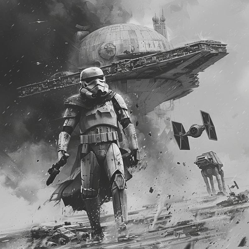 INTRODUCING THE HUEFORGE 3D PRINTED BLACK AND WHITE STAR WARS