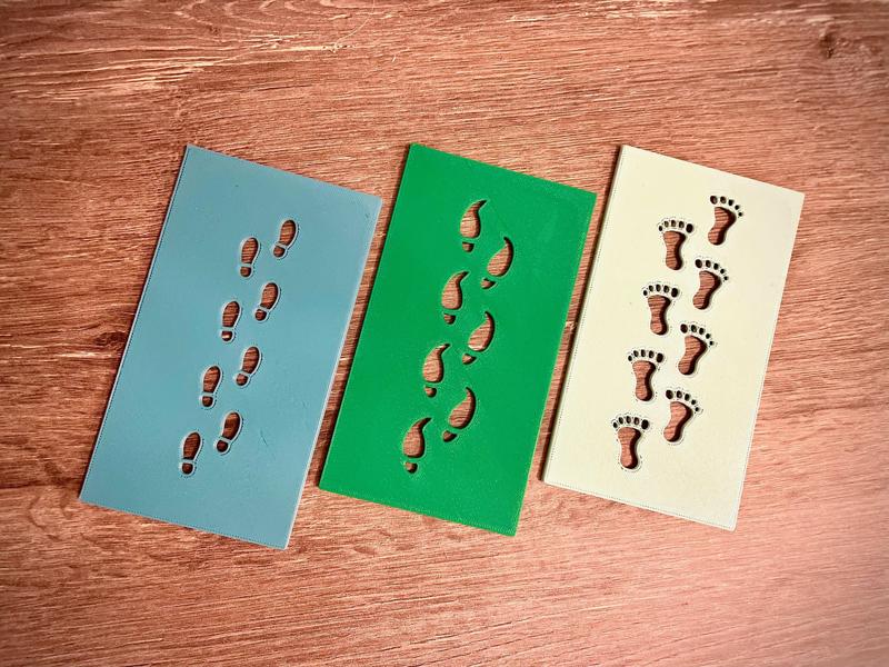 Elf on the shelf footprints // Weihnachts-Wichtel Fußspuren