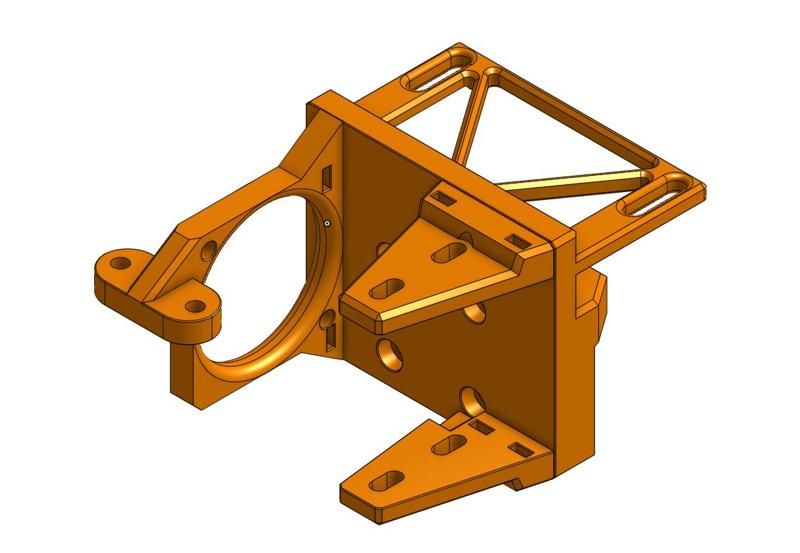 Biqu H2 V2s mgn12h mount for FLSUN I3 2017