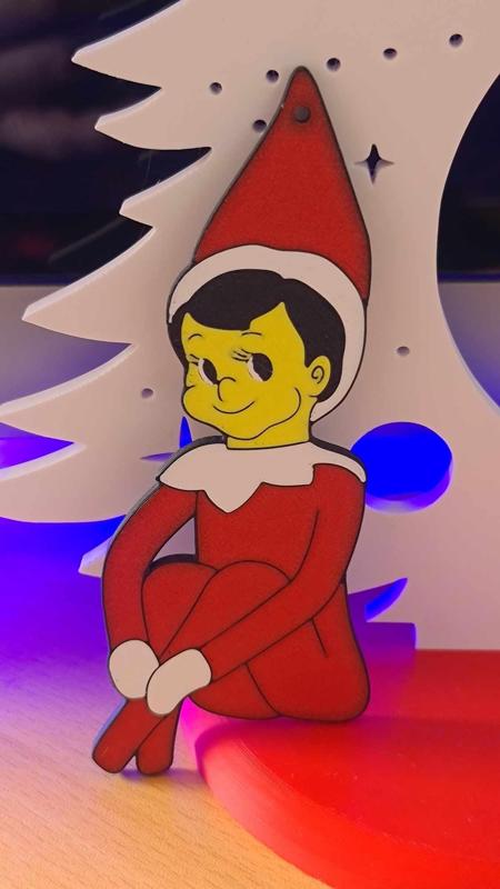 Elf on a shelf xmas decoration