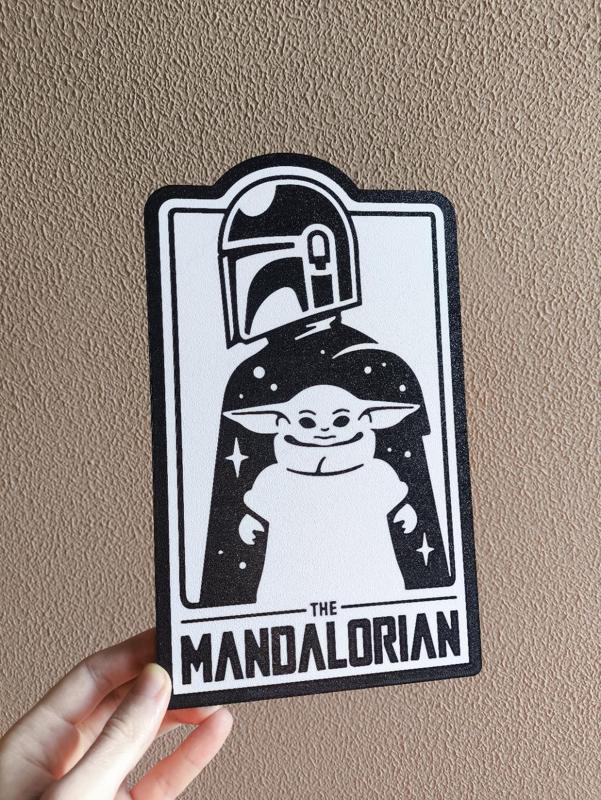 The Mandalorian and Baby Yoda Lightbox LED Lamp
