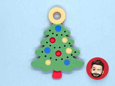 Christmas tree keychain