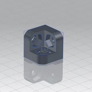 3 way corner connector - M4 - simple