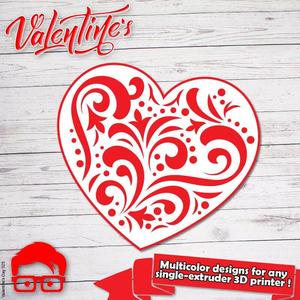 Valentines Day heart couple silhouette gift for your loved one