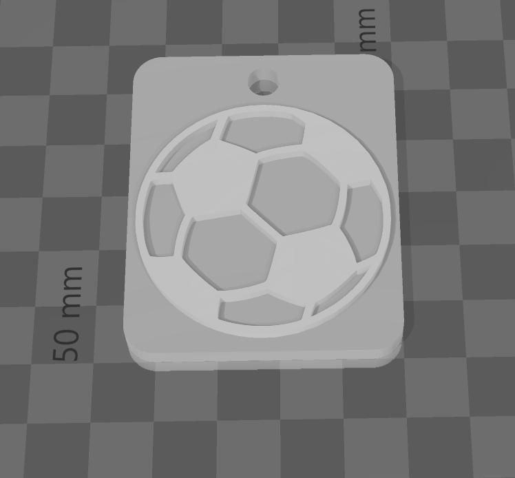 Porte clé ballon de football