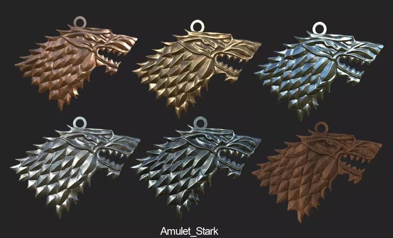 Game Of Throne Stark Amulet