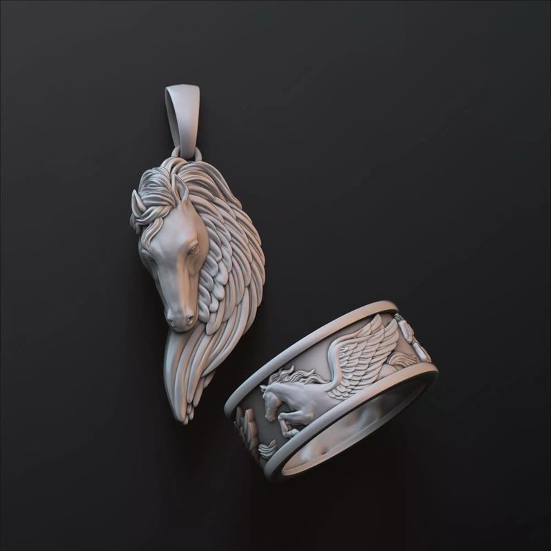 Pegasus Pendant Ring Collection