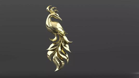 Phoenix Pendant 3D Model