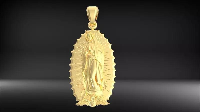 Our Lady of Guadalupe Necklace Pendant Charm Jewelry