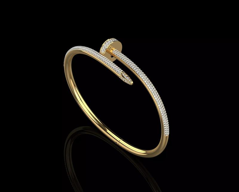 Juste un clou Bracelet 16 Size Full Diamonds N205