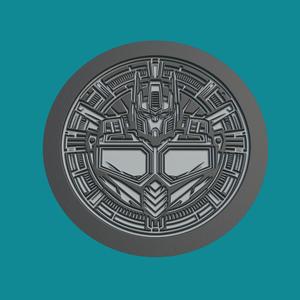 Optimus Prime Print Model Optimus Prime Medallion Optimus Prime Wall Decor
