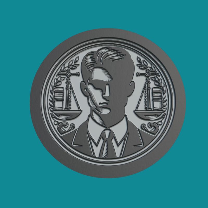 Lawyer Medallion Lawyer 3d Print Model