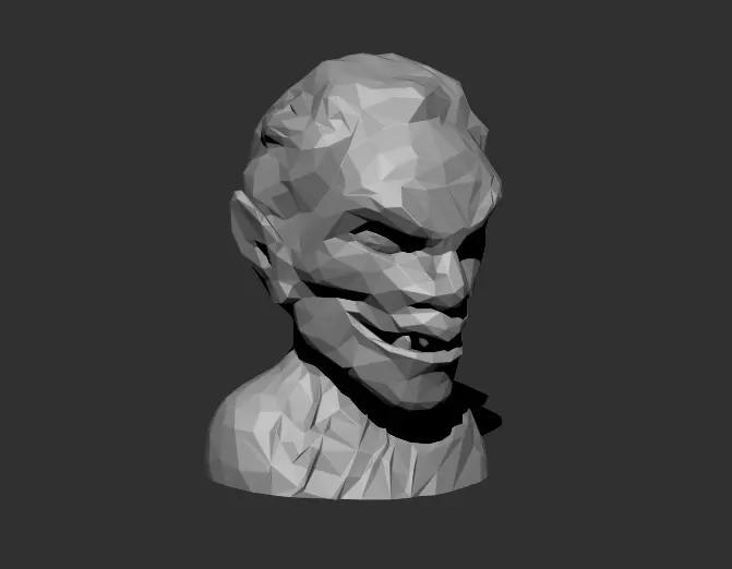 VAMPIRE LOWPOLY 3D bust of demon