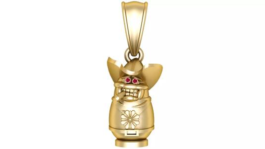 Golden Cowboy Pendant