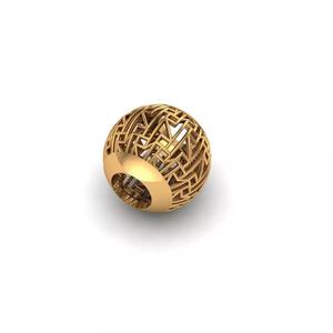 Jewelry gold plated ball bead