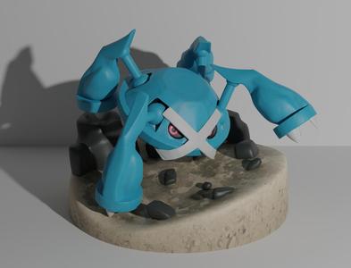 Metagross pokemon 3D print model