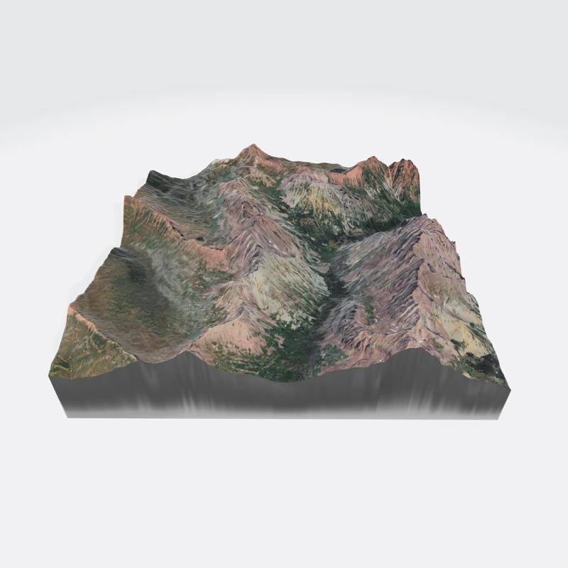 🏔️Maroon Peaks (USA) 3D Map