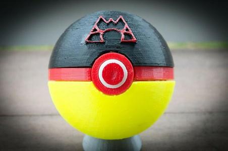 Team Magma Pokeball, with magnetic clasp