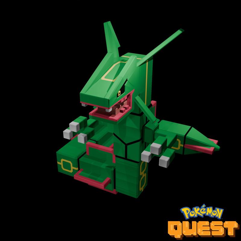 Pokemon Quest - 0384 Rayquaza