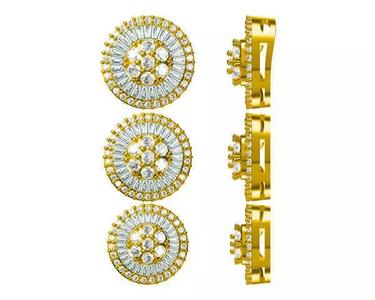 JCD Format Classic round brilliant shape baguette cut design