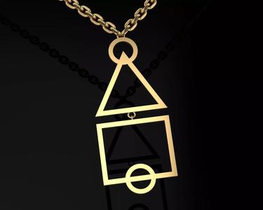 Squid Game LOGO Pendant- Squid Game Jewelry Pendant 3D 2021
