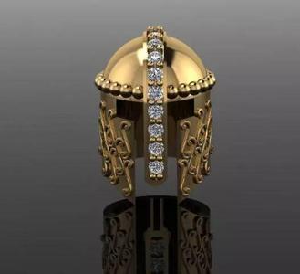 Spartan helmet pendant