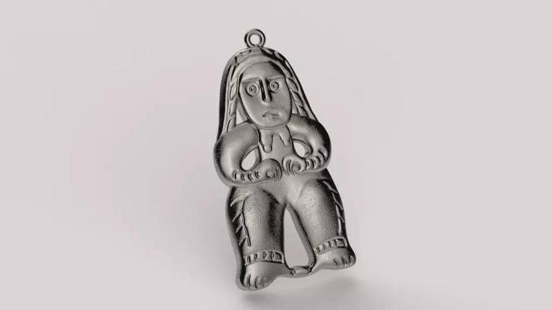 Sculpture of a woman