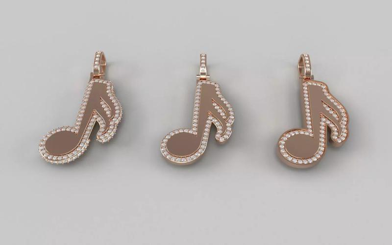 Music Note Pendants - Semiquaver v1