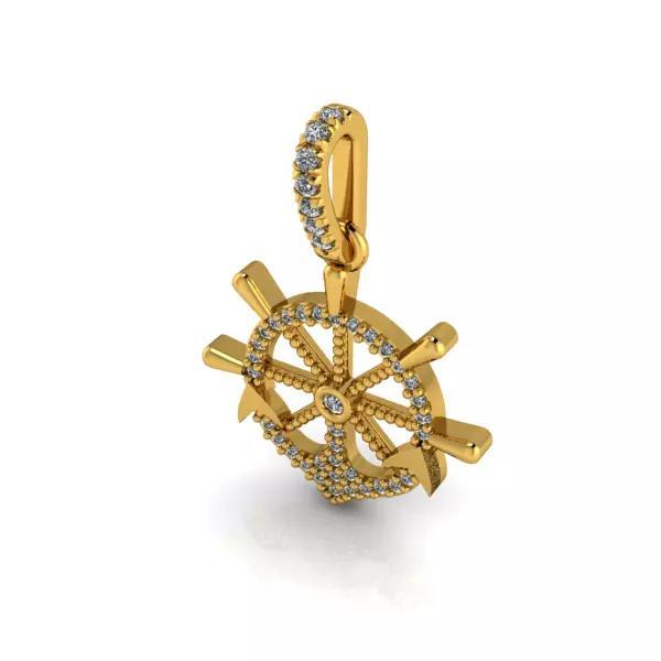 Ship Wheel Pendant necklace charm Bracelet Jewelry