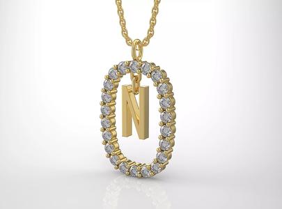 Pendant Letter N