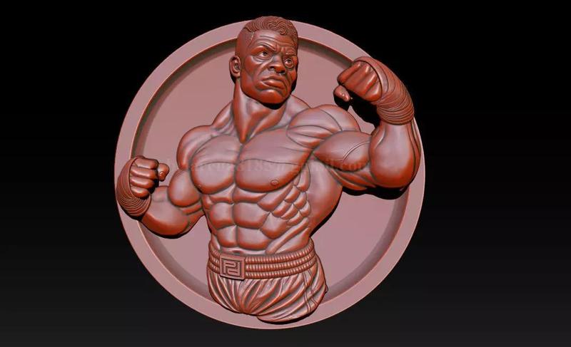 MMA and WWE Fighter Relief Model