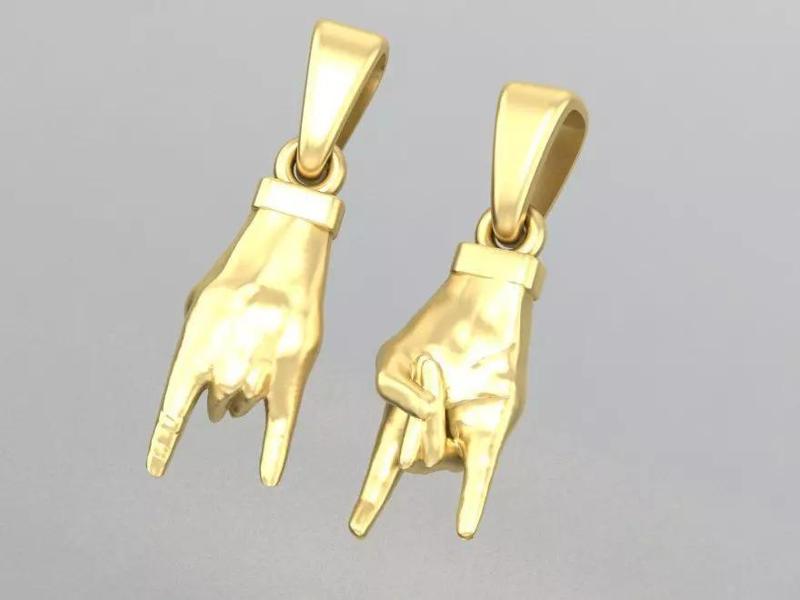 pendant rock hand