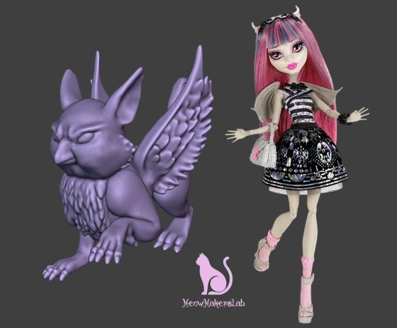 Rochelle Goyle, Pet, Monster High.