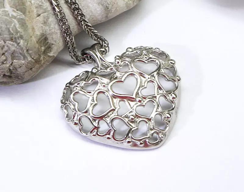 Heart pendant model for printing