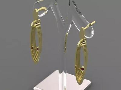 TITAN EARRINGS 3D PRINTABLE FILE