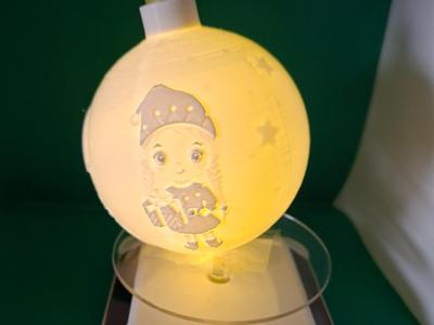 CHRISTMAS SANTA CLAUS BALL WITH ELVES