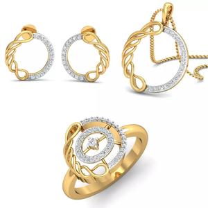Women Ring Earring Pendant 3dm STL Render Detail