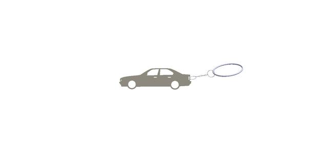 BMW SERIES 5  E34 KEYCHAIN