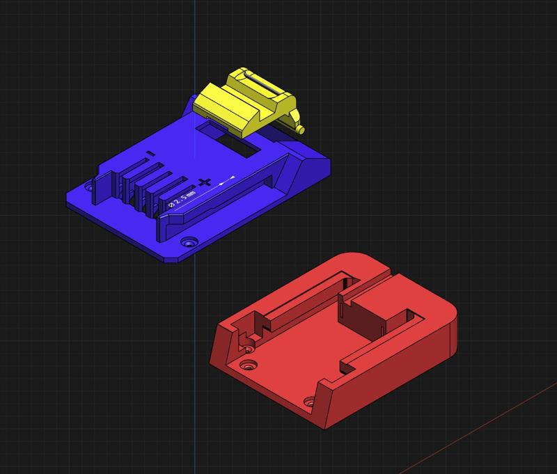 Milwaukee M18 battery to Erbauer 18v tool