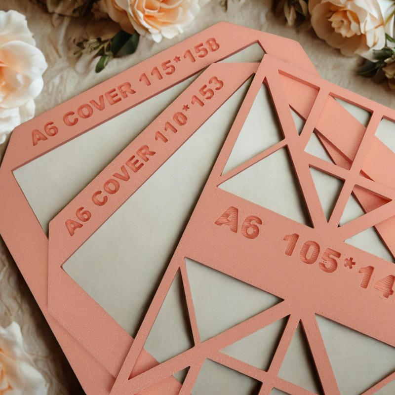 a6 cover cutter template / scrapbooking - bookbinding