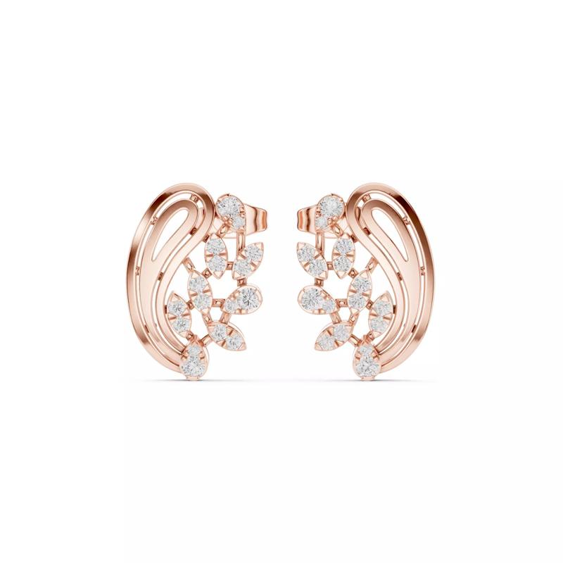 Diamond Studs Earrings 3dm stl renders animation videos details