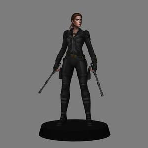 Black Widow - Black Widow Movie LOW POLYGONS AND NEW EDITION