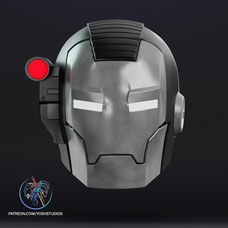 Comic War Machine Helmet 3D Print File STL