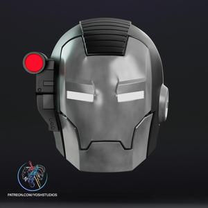 Comic War Machine Helmet 3D Print File STL