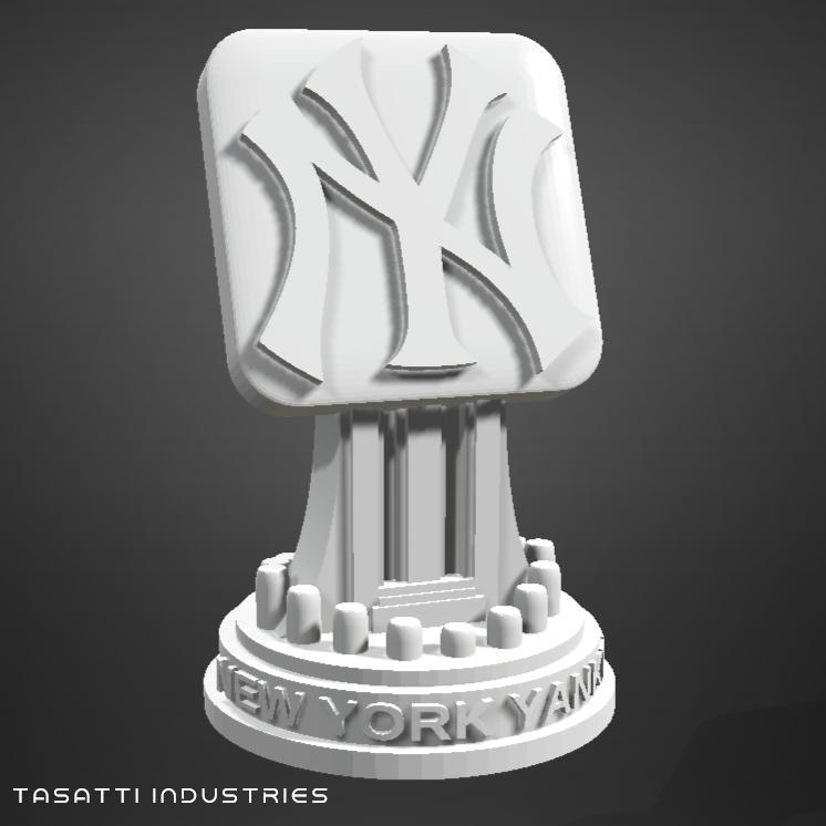 MLB New York Yankees Logo Trophy