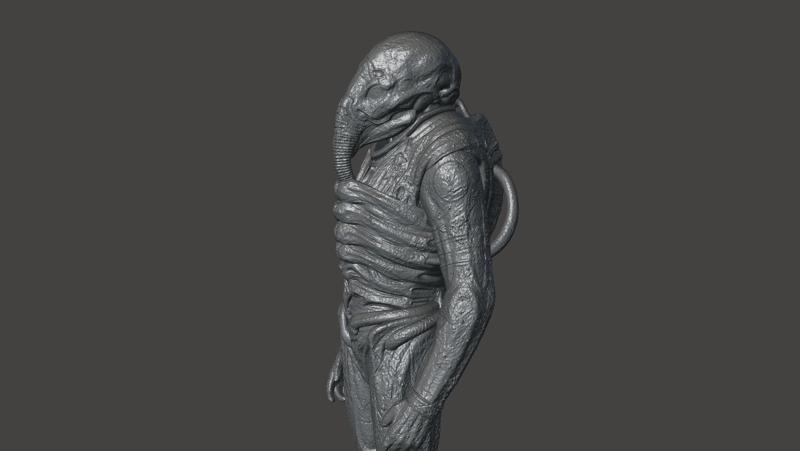 PROMETHEUS ENGINEER - ALIEN COVENANT SPACE JOCKEY Aliens Fireteam Elite- ultra detailed 3D mesh High-poly STL for 3D print